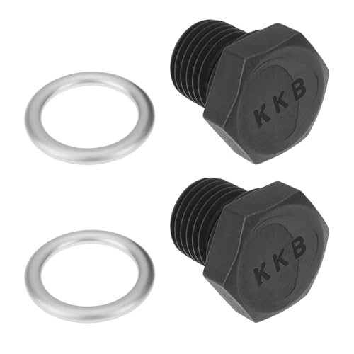 LT Easiyl 2X Tornillos de Drenaje de Aceite para Coche 005565S N90288901 M14 X 1,5 Mm Compatible con VW