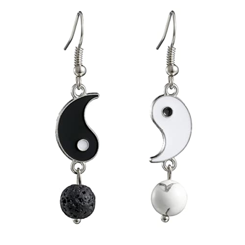 DEARMAMY 1 Par Pendientes Tai Chi Ocho Diagramas lágrima colgado tachuelas aretes de baile Pendientes de aleación colgantes para mujer pendientes para mujer pendientes de para mujer