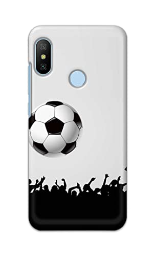Image of Printed Hard Back Cover Case for Mi A2 Back Cover (Football Icon) -702
