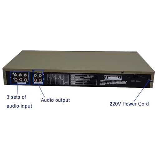 Ecualizador de audio Hifi, sintonización de efectos gráficos digitales, pantalla de espectro LED, Bluetooth/USB integrado, con control remoto para estudio de grabación