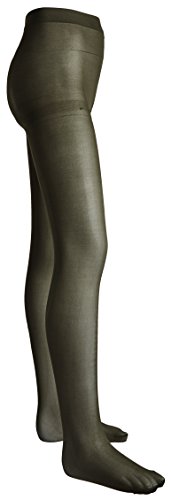 Sportoli Girls Opaque Hold and Stretch Footed Ballet Tights - Olive (size 2/4)2