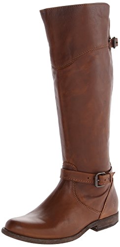 FRYE Women's Phillip Riding Boot,Cognac Soft Vintage Leather,5.5 M US