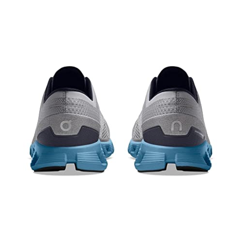 On Men's Cloud X Comfort Running Shoes, Alloy/Niagara, 9.5 #TOP4