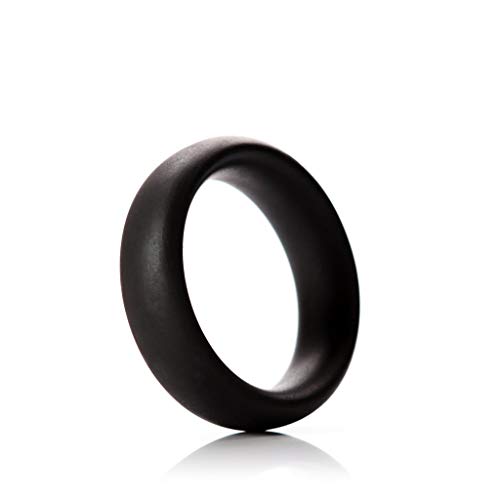 Tantus Adult Toys Advanced Cock Ring - Silicone Penis Ring, Ultra-Premium Male Sex Toy - 1 3/4” Stretched Resistance Adjustable Cock Ring - Sexual Enhancers for Men, Couples - Onyx