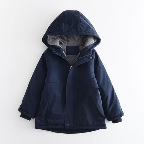 BILIKEYU Boys Winter Coats Zip up Thicken Fleece Lined Winter Warm Lightweight Jacket Outwear Coat for Kid 3 to2