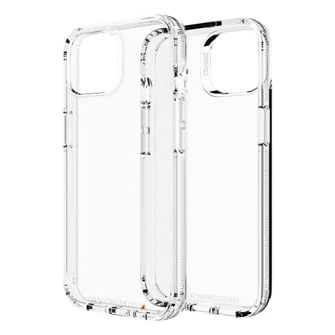 Gear 4 702008195 ZAGG Gear4 Crystal Palace Clear Case with Advanced Impact Protection [ Approved by D3O ], Slim, Tough Design for Apple iPhone 13 - Clear Cover