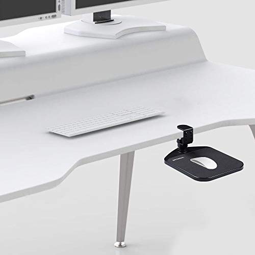 SKYZONAL Ergonomic Mouse Platform Under Desk Ergonomic Wrister Mouse Pad (Black)