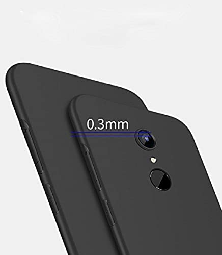 Image of Mobile Back Cover Case for Redmi 5 (Silicone Case|CameraProtection|Black SC1510)