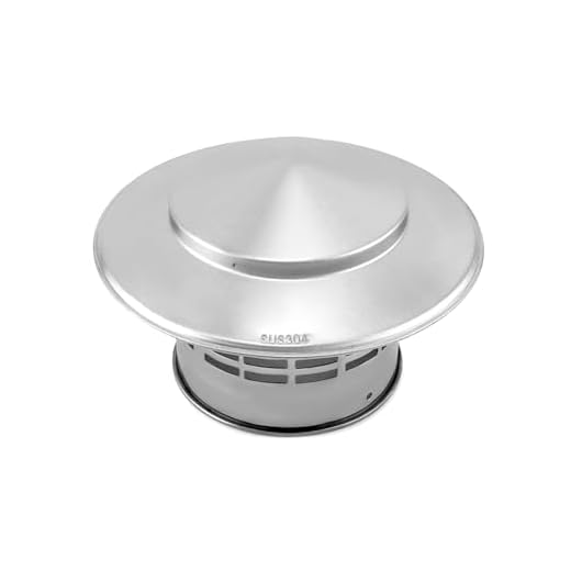 QWORK® sombrerete chimenea de 110 MM de acero inoxidable 304, cubierta de chimenea, campana de ventilación, tapas de chimenea