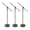 Premium Boom Microphone Stand with Cast Base, 3Pack by G4M #1