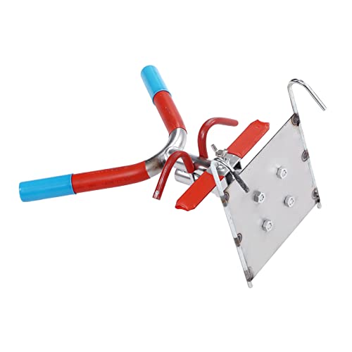 Pig Castration Rack, Operation Simple Convenient, Stainless Steel Material Durable, Reusable Double Hook Hanging Pig Castration Frame for Pig Farm Castrating Piglets