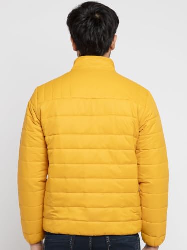 Image of Status Quo Men's Quilted High Neck Winter Jacket | Durable Polyester Coat