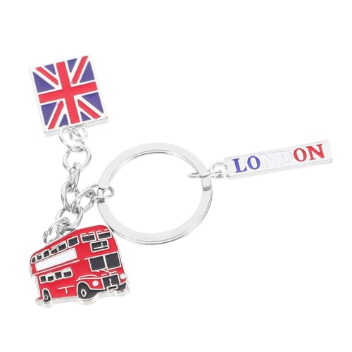 Veemoon llavero estilo inglaterra unido llavero llaveros de recuerdo llaveros únicos y geniales llavero exquisito colgante de equipaje llavero lindo Aleación de zinc