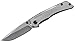 Schrade SCH311 Frame Lock Folding Knife Drop Point Blade Grey Steel Handle