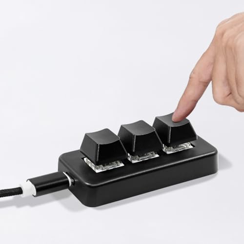 Clavier de programmation RVB mécanique programmable avec 3 touches macro - 6