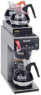 Bunn 120-cup Automatic Commercial Coffee Maker with 3 Warmers, 12950.0213, Black/Stainless (120V)