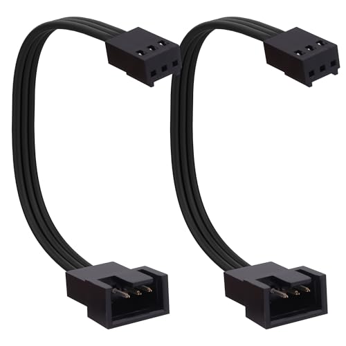 YARCHONN Câble adaptateur PWN 4 broches vers 3 broches standard 3 broches vers 4 broches pour carte mère PC CPU contrôle de la température de...