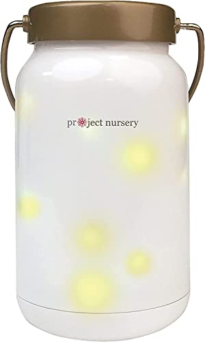 Image of Project Nursery Dreamweaver Firefly Jar Night Light & Sound Soother with Adjustable Sleep Timer, Adjustable Volume, Rechargeable Battery (PNJ45V)