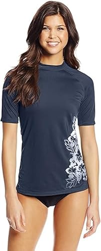 Kanu Surf womens Marina Upf 50+ Short Sleeved Active Rashguard & Workout Top