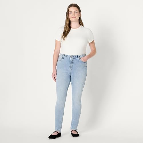 Image of Amazon Essentials Women's High Stretch Mid-Rise Skinny Jeans