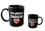 Amazing2015 Novelty Romantic Love Theme You're My Person Mug - You Are My Person Color Changing Mug Morphing Coffee Mug Cup, Awesome Romantic Gift Mug for Best Friend/Lovers//Valentine's Day