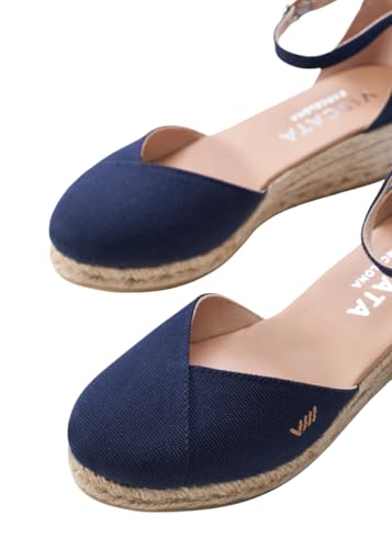 VISCATA Formiga Canvas Espadrille Sandal Wedges, Comfort and Style for Every Occasion, Size 5-12