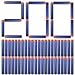 Charmed 200 Nerf N Strike Blaster Compatible Dart Bullets