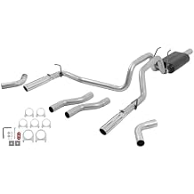 Flowmaster 817424 American Thunder Cat-Back Exhaust Kit Dual 2.5 Inch Tailpipes Stainless Steel 3 Inch Polished Stainless Steel Tips Compatible with 2006-2008 Dodge Ram 1500 4.7L