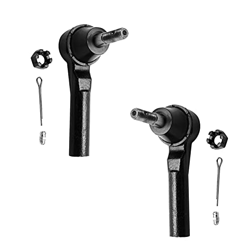 Image of Detroit Axle - Front 8pc Control Arms Kit for 2007-2017 Jeep Patriot Compass Dodge Caliber 2 Lower Control Arms 4 Outer Inner Tie Rods 2 Boots 2008 2009 2010 2011 2012 2013 2014 2015 2016 Replacement