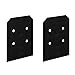 Simpson Strong Tie APVB88DSP Outdoor Accents? Avant Collection? ZMAX?, Black Post Base Side Plate for 8x (Qty-2)