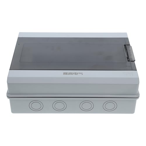 NIYANGLE Caja de Distribución Eléctrica para Exteriores de Plástico 12 Vías y Protección contra Cortocircuitos para Sistema Fotovoltaico y Distribución de Energía