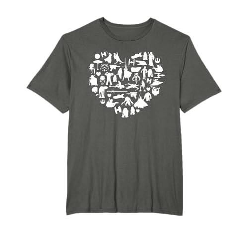Valentinstag Star Wars Valentine's Heart Montage T-Shirt