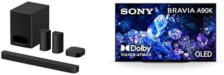 Sony BRAVIA Theater System 6 5.1ch Home Theater Sound Bar Bundle with 48" A90K 4K OLED Smart TV - Complete Home Entertainment System
