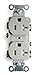 Receptacle, Duplex, 20A, 5-20R, 125V, Gray