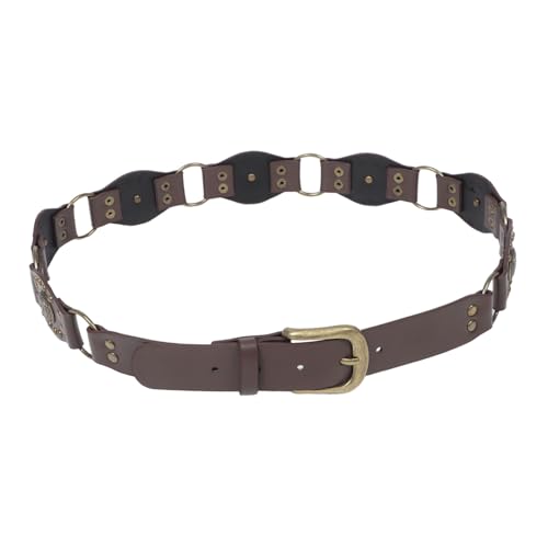 Vintage Patchwork Cowgirl Belt for Jeans Durable Comfortable Fits Various Waist for Any Occasion