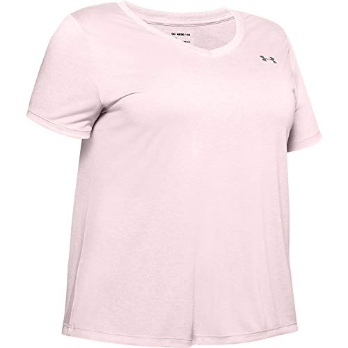Image of Under Armour Plus Size Tech Solid Short Sleeve V-Neck