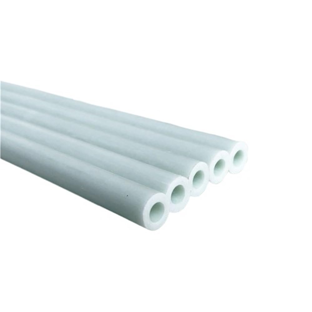 2 szt. 500 mm białe elastyczne pręty z włókna szklanego - lekkie i trwałe sztywne rury do rakiet, statków kosmicznych(10x5x500mm)
