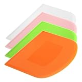 uxcell ケーキスクレーパー プラスチック 生地カッターツール 切断 ベーキング キッチン日常使用 マルチカラー 4個