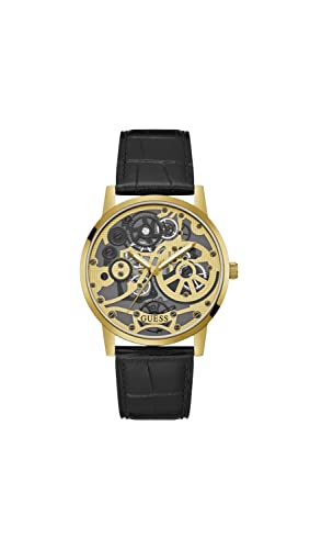 Guess Gadget Collection 3 Hand Mens Analog Gold Dial Coloured Quartz Watch, Round Dial with 42 mm Case Width - GW0570G1 (B0BN8L2KTL) Amazon Price History, Amazon Price Tracker