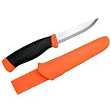 モーラナイフ コンパニオン ヘビーデューティー カーボン Morakniv | ナイフ キャンプナイフ キャンプ アウトドア キャンプ用品 アウトドア用品 料理 調理 釣り 登山 防災 安い カーボン バトニング 薪割り 刃厚3.2mm (オレンジ)