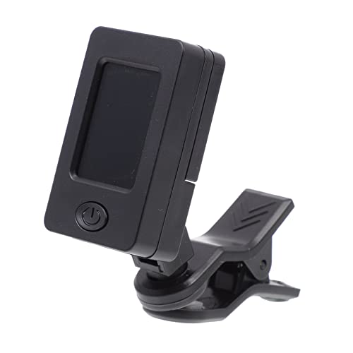 Yardwe Tuner Tuner guitar tuner gitarren zubehör digital Instrument Bass werkzeug praktischer elektronischer Tuner nützlicher Wandlerton für Akustikgitarren Elektronisches Bauteil Black