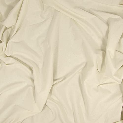 Organic Cotton 7.5 Ounce Jersey Fabric - Natural - by The Yard