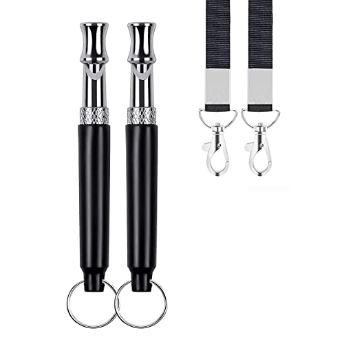 Sifflet professionnel à ultrasons pour chien, sifflet de dressage de chien, fréquences réglables, sifflet à ultrasons pour l'obéissance du chien, sifflet de dressage en métal avec cordon Cover