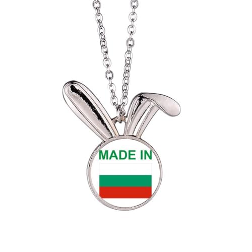 Collier lapin Bulgarie Country Love bijou anti-allergie en argent durable