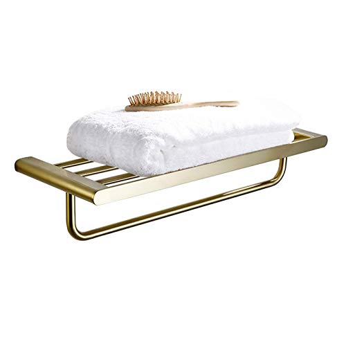 Porte-serviette mural 60cm inoxydable gold anti-rouille pour cuisine