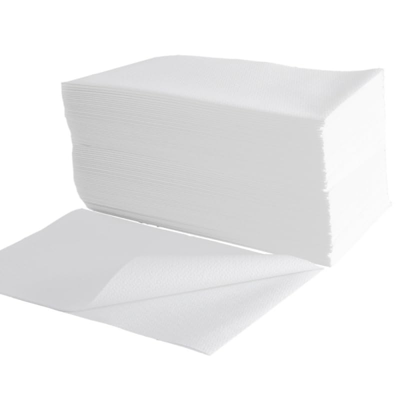 EKO Higiena / BeautyShopOK - Disposable Hair Towels - for Hairdressers, Beauty Salons, Tattoo Studios - Disposable Perforated Towels Made of Cellulose - White - Set of 100 Pieces - 85 x 40 cm
