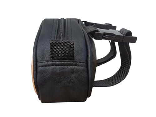 Bolsa Pommel para Silla de Montar CHALLENGER en Cuero Negro con Grabado Manual Modelo 102J01 miniatura 2