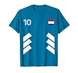 Retro10 Netherlands Football Soccer Netherlands Flag T-Shirt