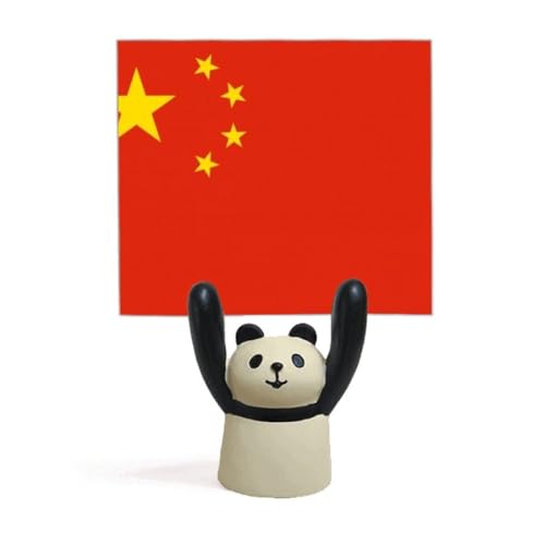 Pince mémo drapeau Chine et panda idée cadeau mignon pour bureau