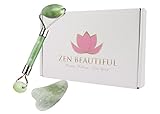 Jade Roller Facial Massage Beauty Tool Set - Includes Gua Sha Stone, Natural Anti Aging Skin Care Massage Therapy For Face and Body, Prevent Wrinkles And Restore Your Youthful Appearance